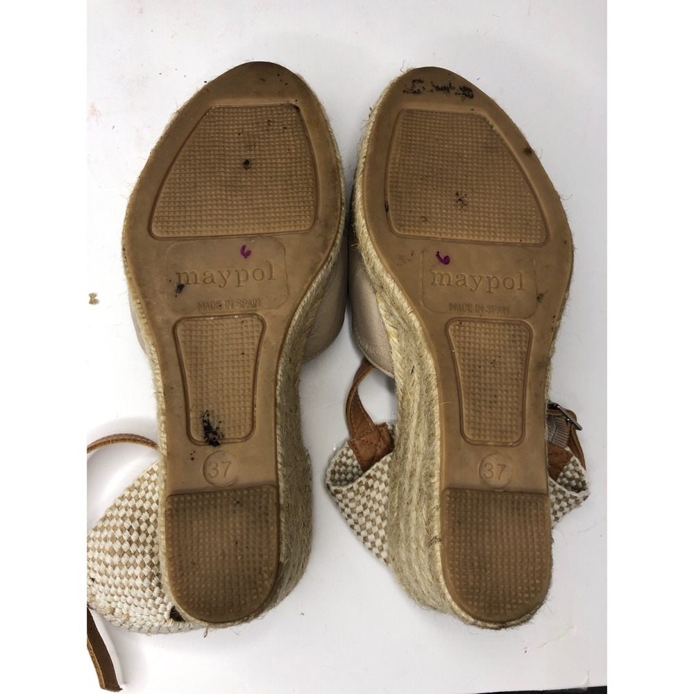 Maypol Tan Wedges - Picture 9 of 9